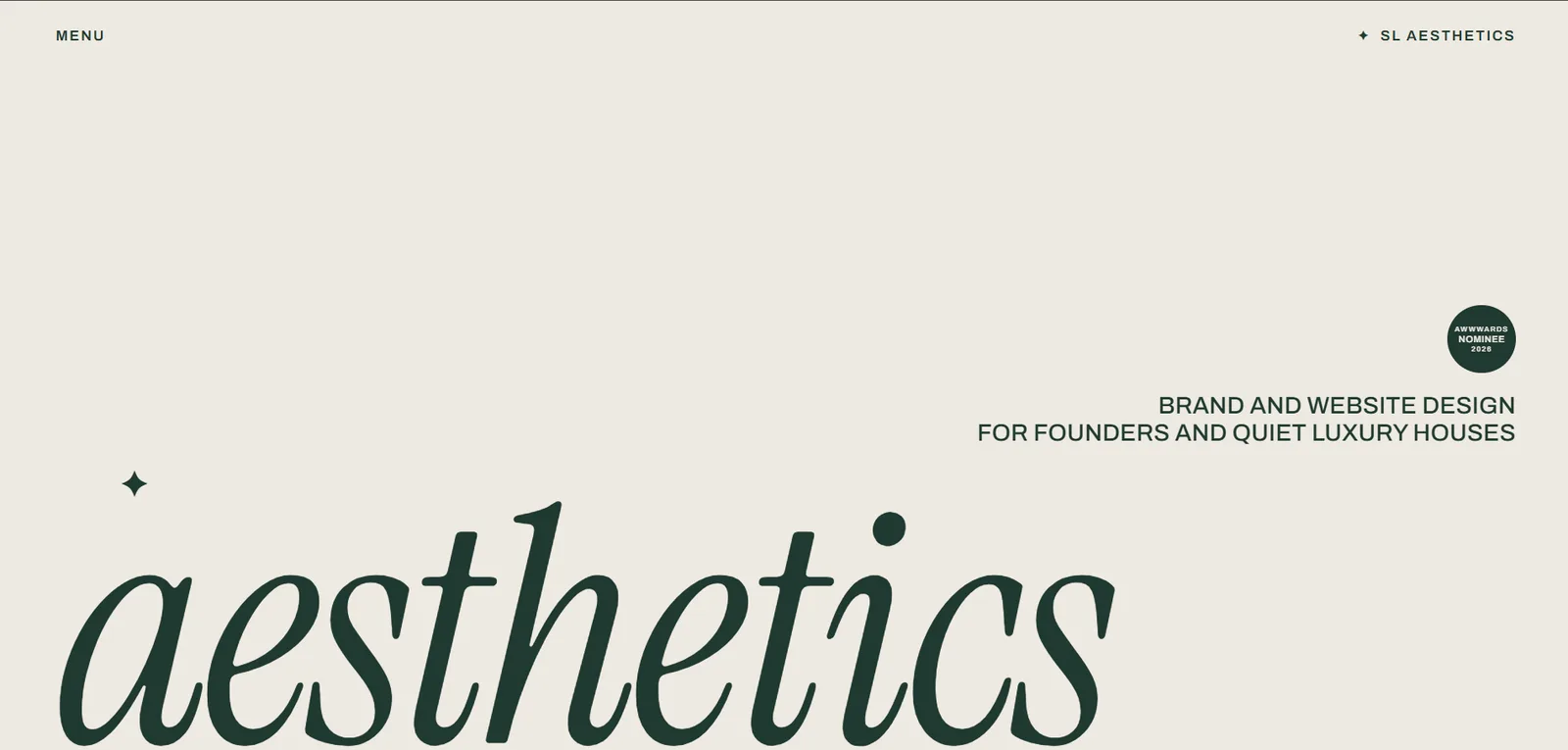 SL Aesthetics website